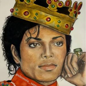 Michael Jackson drawing by Italian fan and artist Eleonora Santoro
