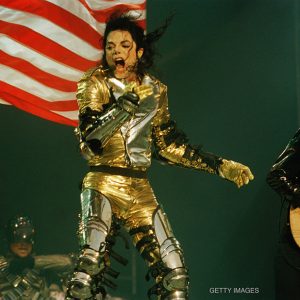 Michael Jackson performs during HIStory World Tour